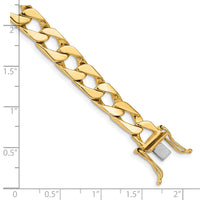 14K 7.9mm Hand-polished Fancy Link Bracelet-LK148-8