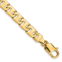 14k 8.3mm Hand-polished Fancy Link Bracelet-LK172-8