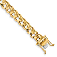 14k 8.6mm Hand-polished Fancy Link Bracelet-LK174-8