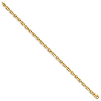 14k 4.2mm Hand-Polished Fancy Link Chain-LK302-7