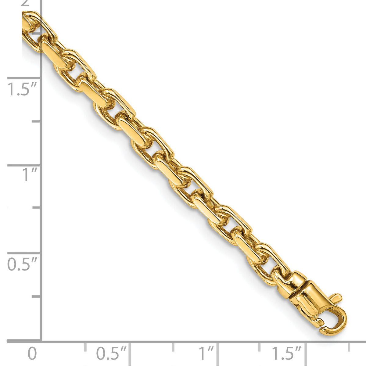 14k 4.2mm Hand-Polished Fancy Link Chain-LK302-7