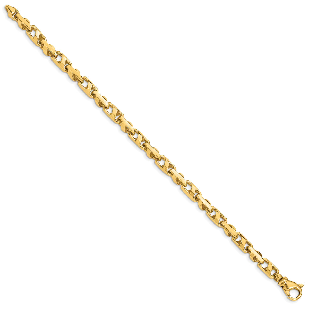 14k 5.5mm Fancy Link Bracelet-LK316-8