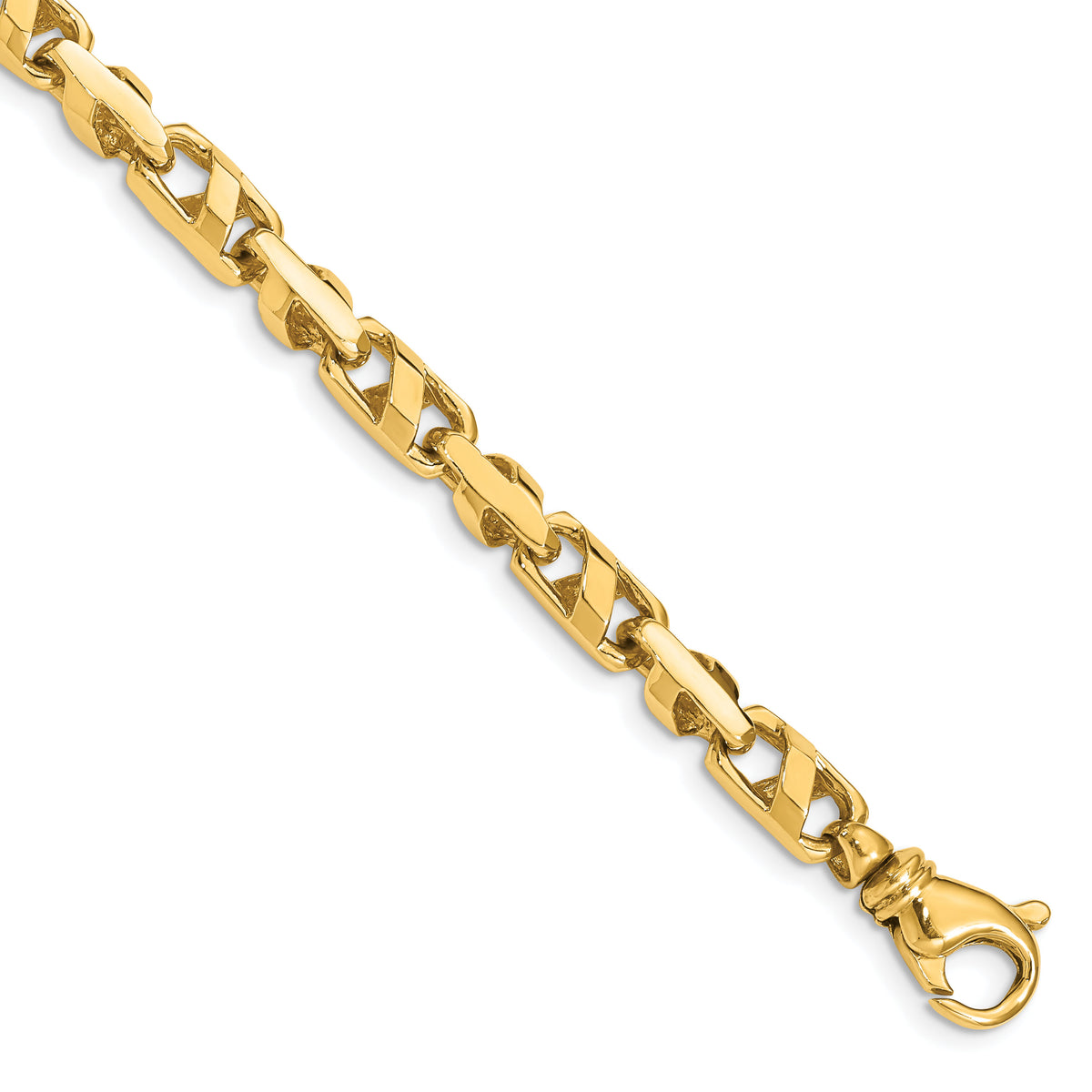 14k 5.5mm Fancy Link Bracelet-LK316-8