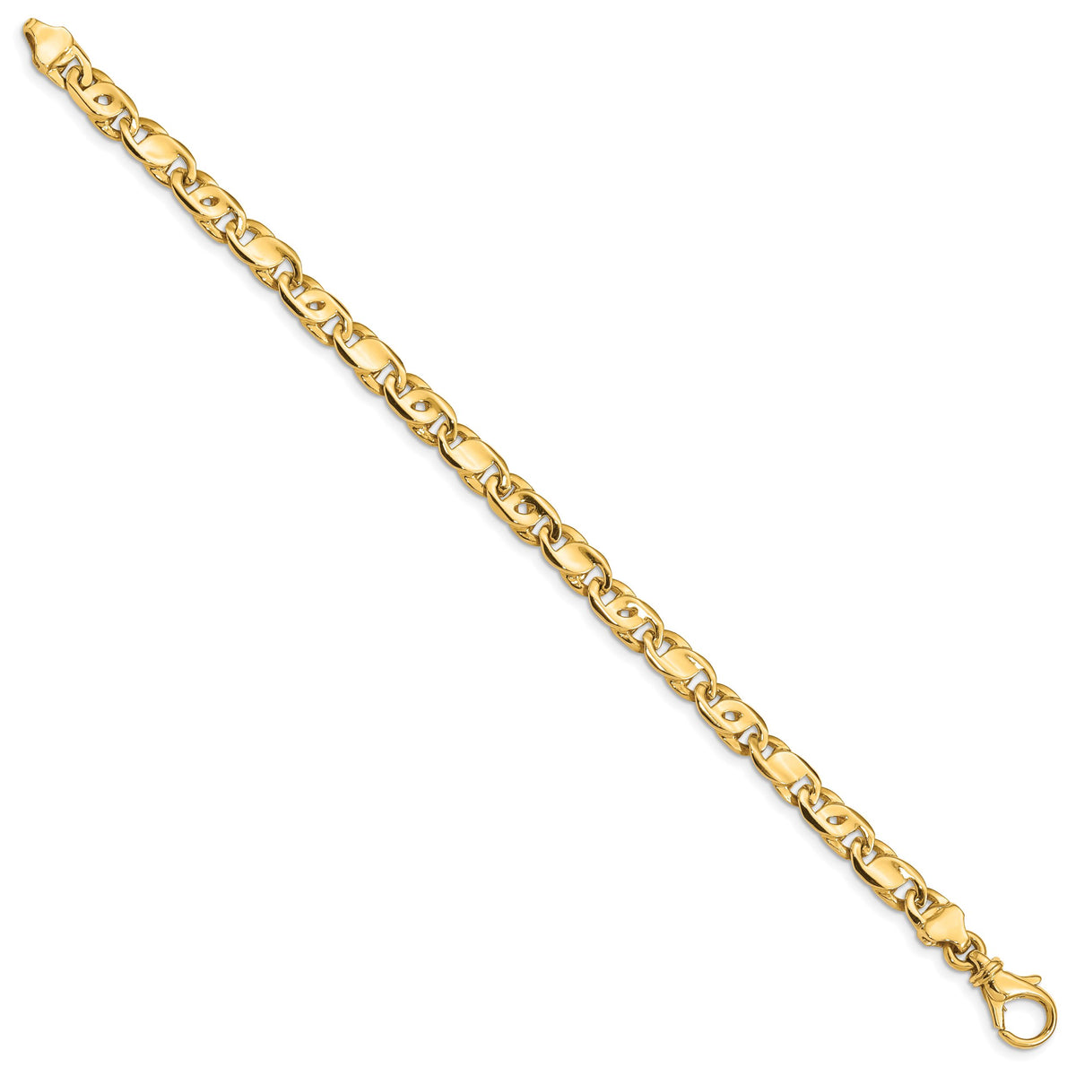 14k 5.80mm Polished Fancy Link Bracelet-LK399-7.25