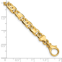 14k 5.80mm Polished Fancy Link Bracelet-LK399-7.25