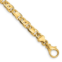 14k 5.80mm Polished Fancy Link Bracelet-LK399-7.25