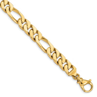 14k 9.2mm Hand Polished Fancy Link Bracelet-LK460-8