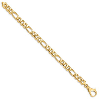 14k 8.5mm Hand Polished Fancy Link Bracelet-LK462-8