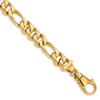 14k 10.9mm Hand Polished Fancy Link Bracelet-LK463-8.5