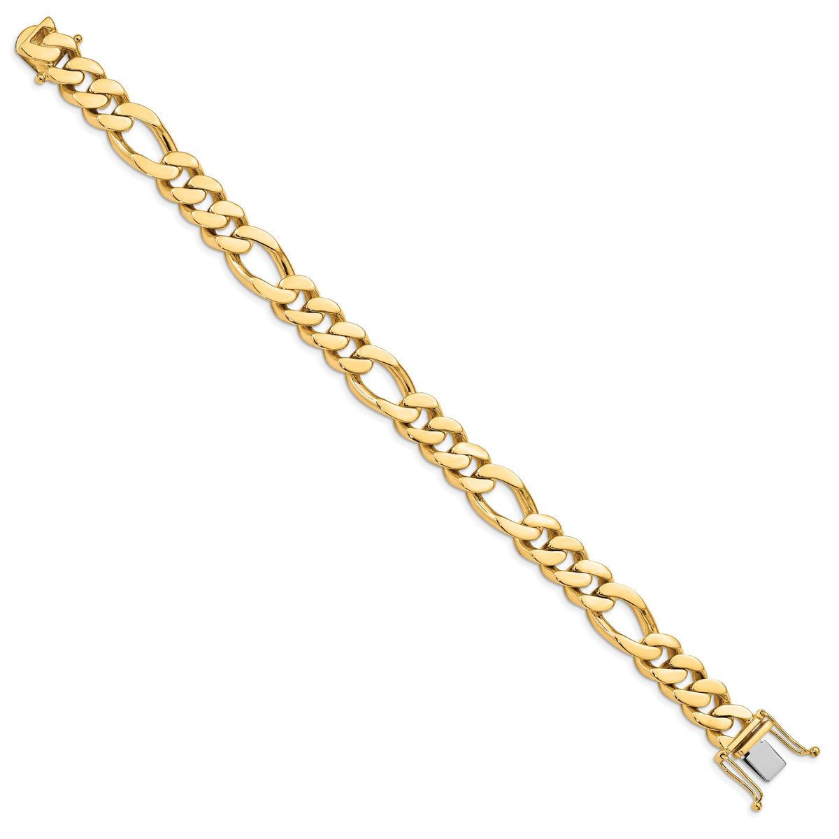 14k 11.8mm Hand Polished Fancy Link Bracelet-LK465-8.5