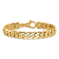 14k 10.75mm Hand Polished Fancy Link Bracelet-LK469-8.5