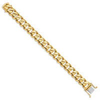 14k 16.15mm Hand Polished Fancy Link Bracelet-LK472-9