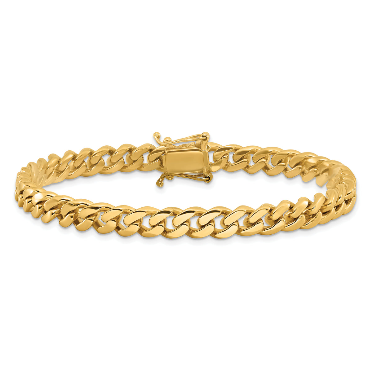 14k 7mm Hand-polished Miami Cuban Chain-LK586-8.25