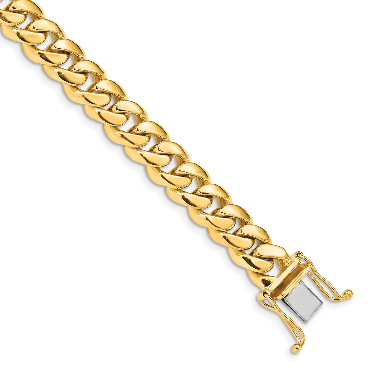 14k 8.7mm Hand-polished Miami Cuban Chain Link Bracelet-LK587-8.25