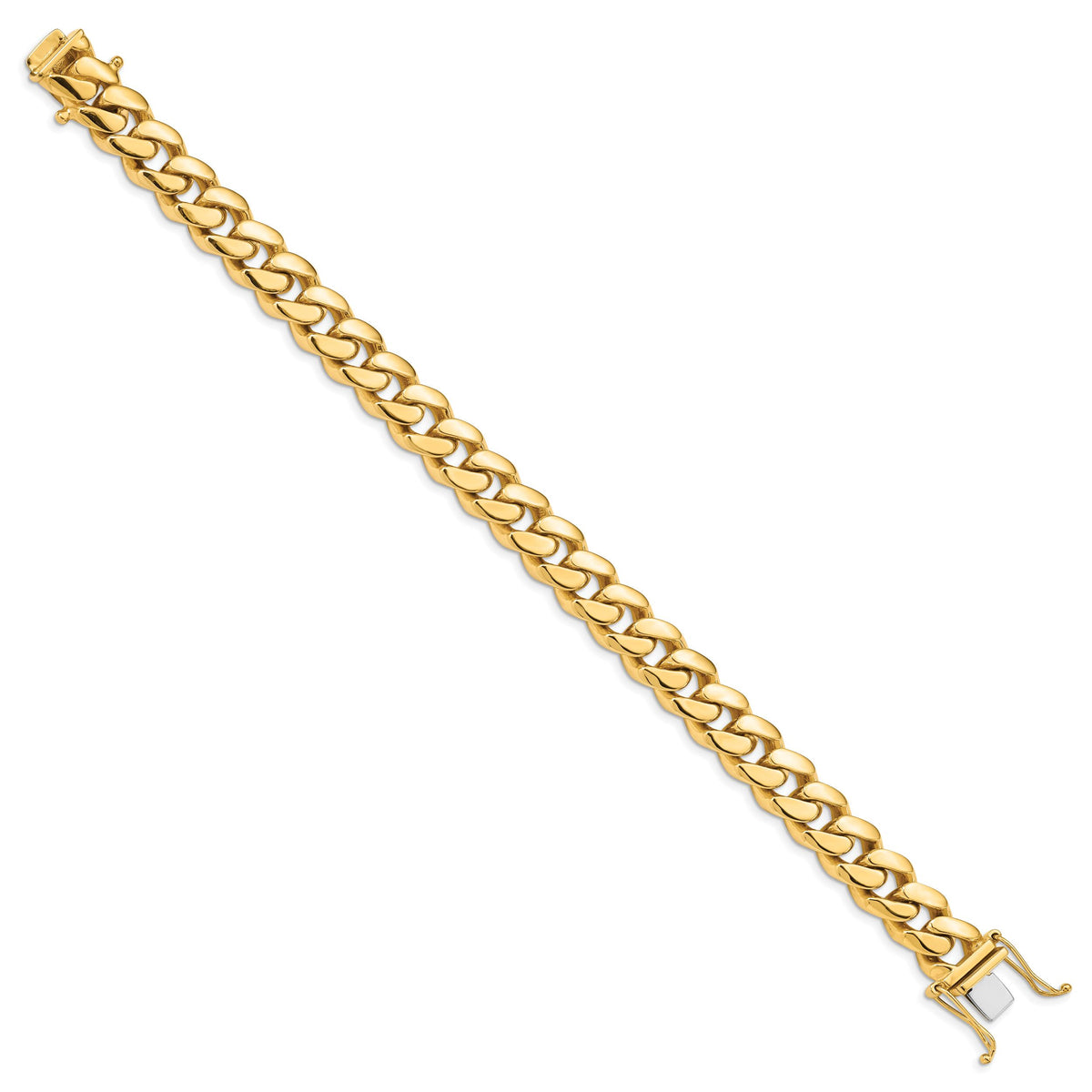 14k 10.7mm Hand-polished Miami Cuban Link Bracelet-LK588-8.25