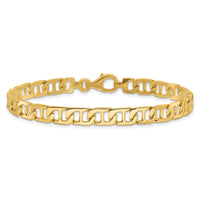 14k 6.5mm Hand-polished Fancy Anchor Link Bracelet-LK678-7