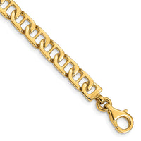 14k 6.5mm Hand-polished Fancy Anchor Link Bracelet-LK678-8