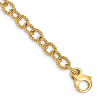 14K 6.5mm Polished Hand-polished Fancy Link Bracelet-LK706-8.5