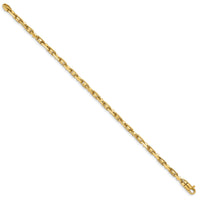 14k 3.8mm Polished Fancy Link Chain-LK736-7.25