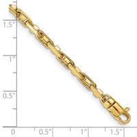 14k 3.8mm Polished Fancy Link Chain-LK736-7.25