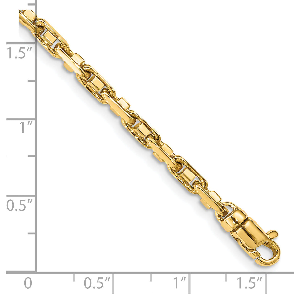 14k 3.8mm Polished Fancy Link Chain-LK736-8.25