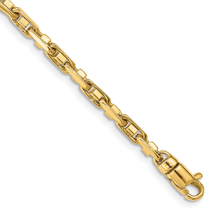 14k 3.8mm Polished Fancy Link Chain-LK736-7.25