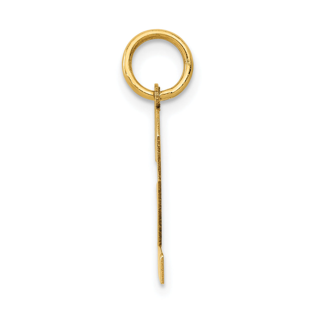 14k Medium Polished Number 2 Charm-LM02