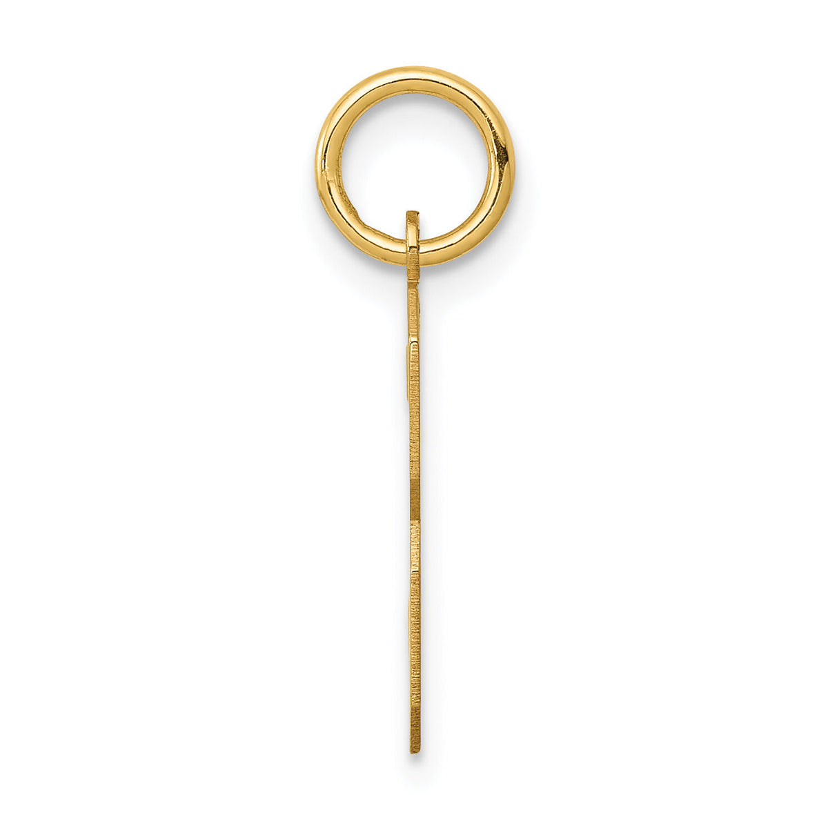 14k Medium Polished Number 3 Charm-LM03