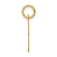 14k Medium Polished Number 3 Charm-LM03