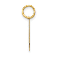 14k Medium Polished Number 4 Charm-LM04