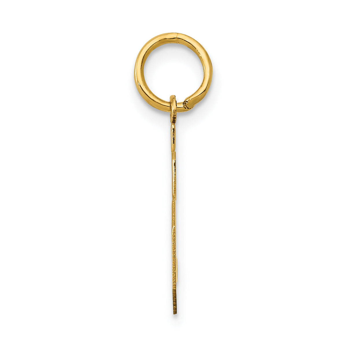 14k Medium Polished Number 5 Charm-LM05