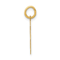 14k Medium Polished Number 6 Charm-LM06