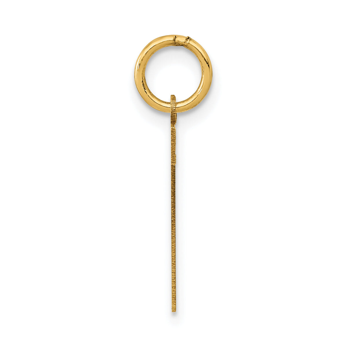14k Medium Polished Number 7 Charm-LM07