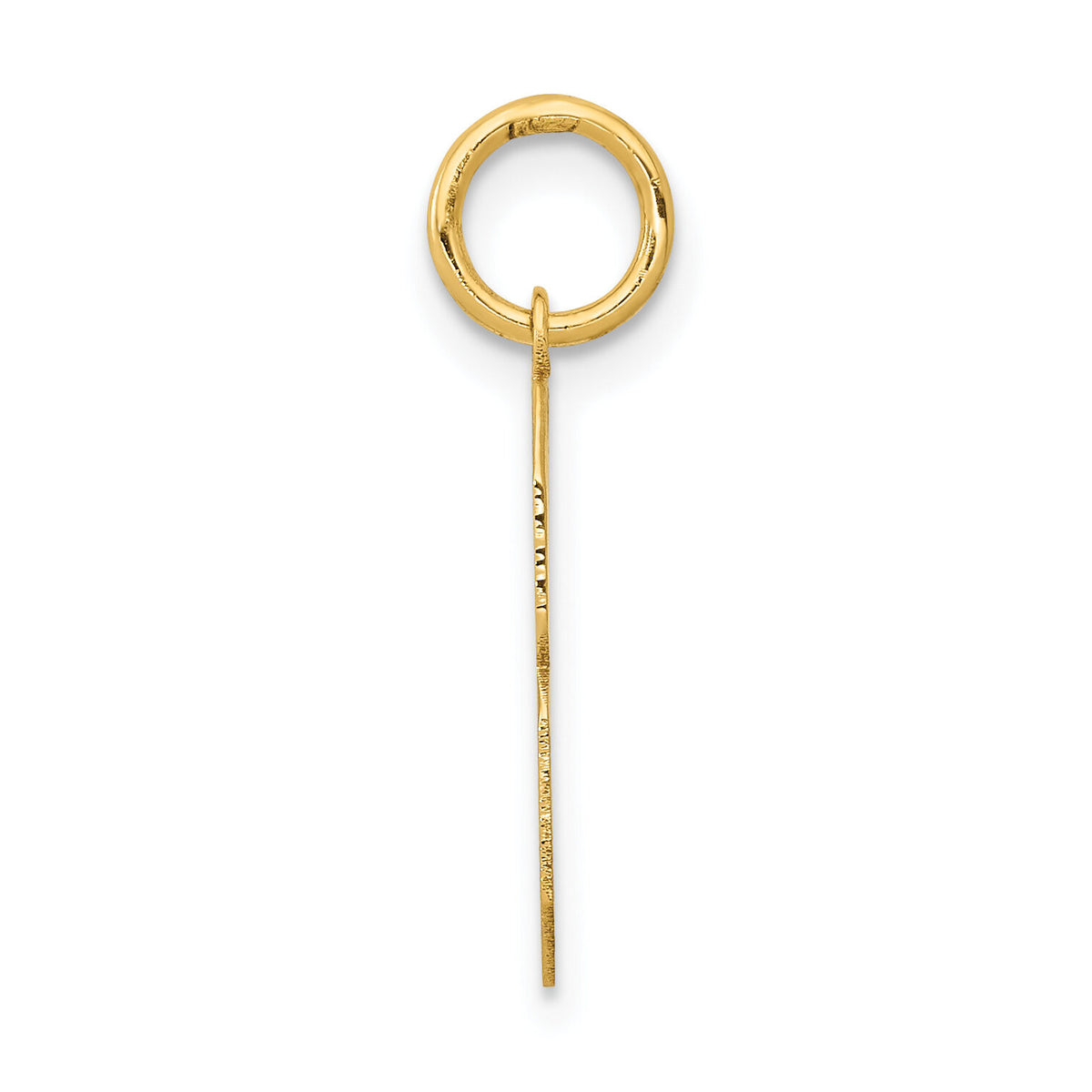 14k Medium Polished Number 8 Charm-LM08
