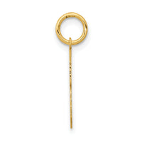 14k Medium Polished Number 8 Charm-LM08