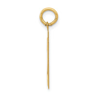 14k Medium Polished Number 21 Charm-LM21