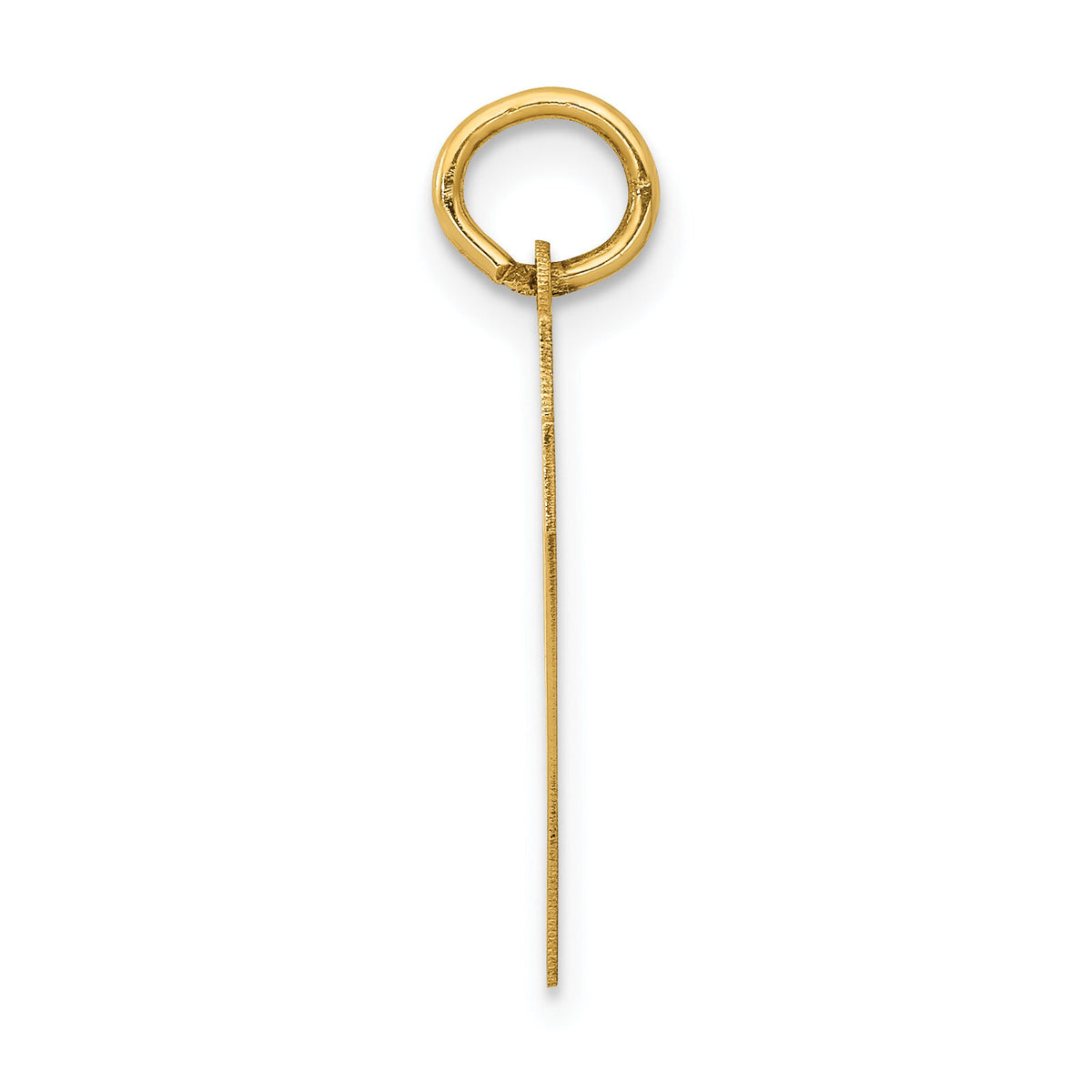 14k Medium Polished Number 47 Charm-LM47
