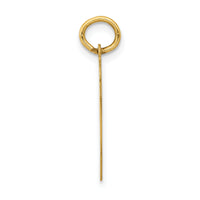 14k Medium Polished Number 47 Charm-LM47