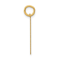 14k Medium Polished Number 61 Charm-LM61