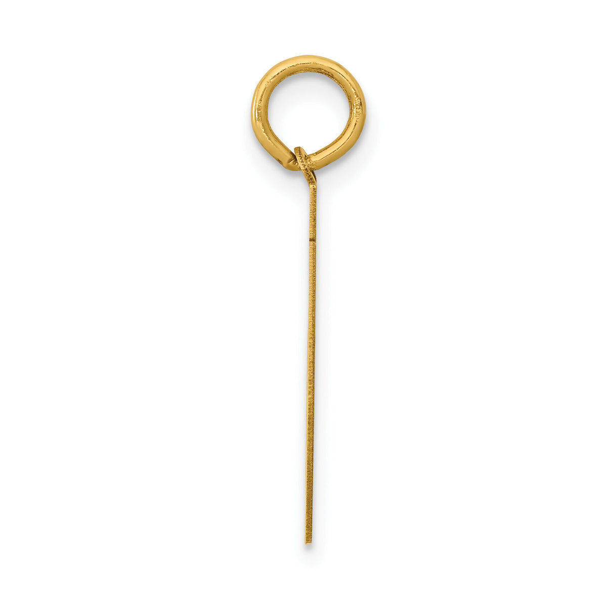 14k Medium Polished Number 71 Charm-LM71