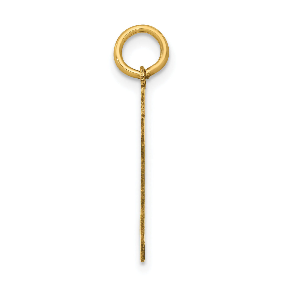 14k Medium Polished Number 97 Charm-LM97