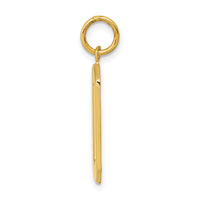 14k Large Polished Number 0 Charm-LP00