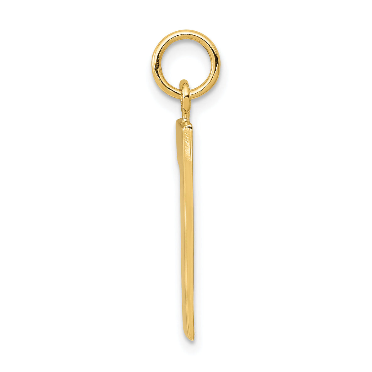 14k  Large Polished Number 1 Charm-LP01