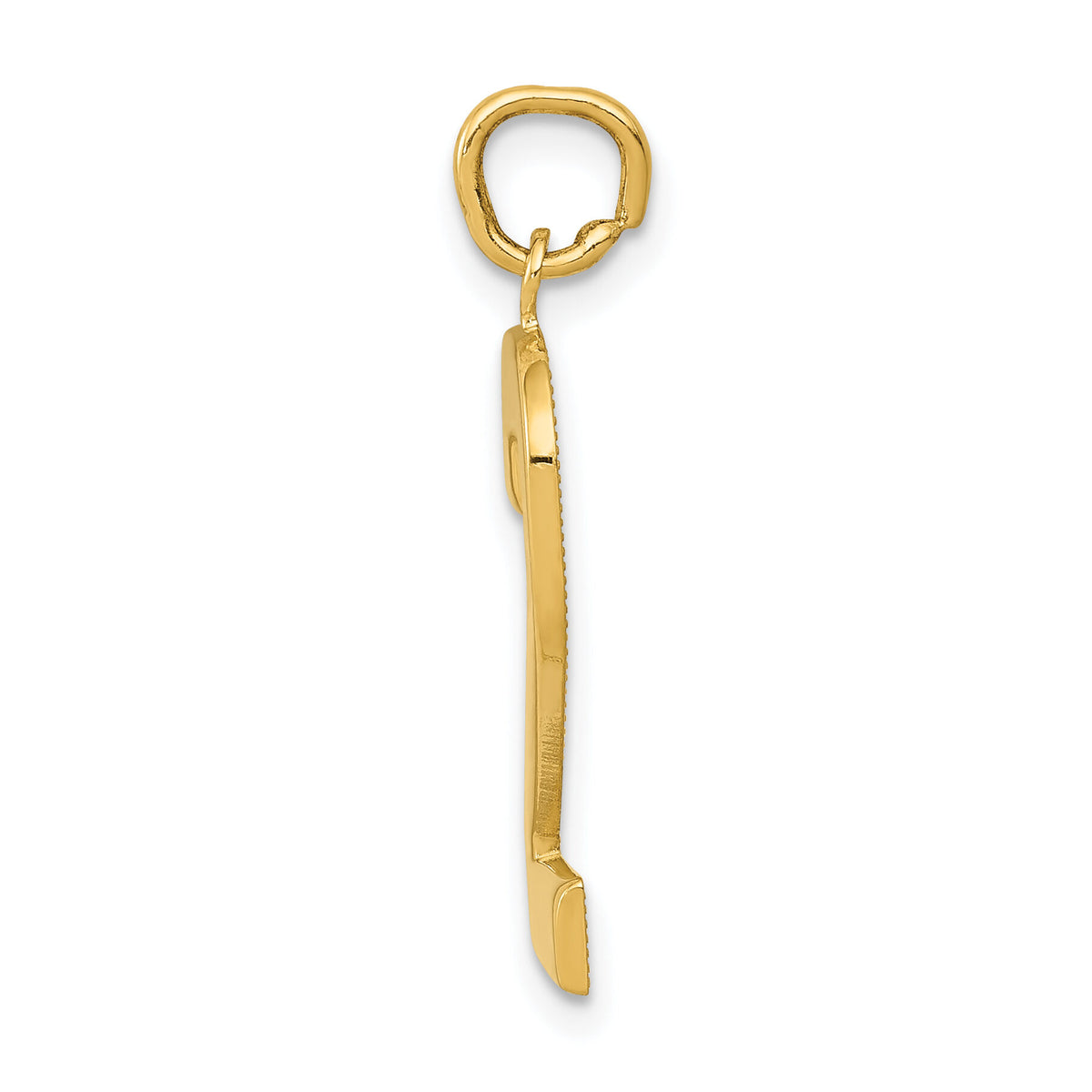 14k  Large Polished Number 2 Charm-LP02