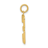14k Large Polished Number 3 Charm-LP03