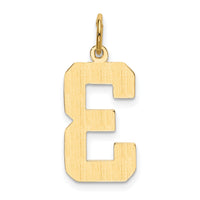 14k Large Polished Number 3 Charm-LP03