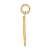 14k  Large Polished Number 4 Charm-LP04