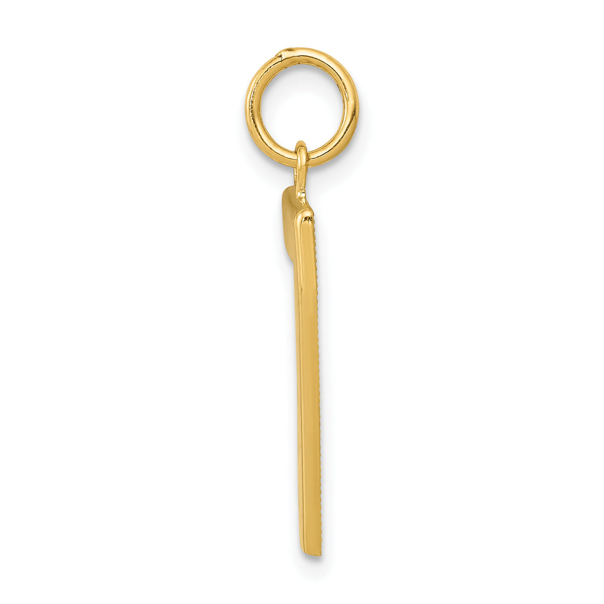 14k  Large Polished Number 7 Charm-LP07