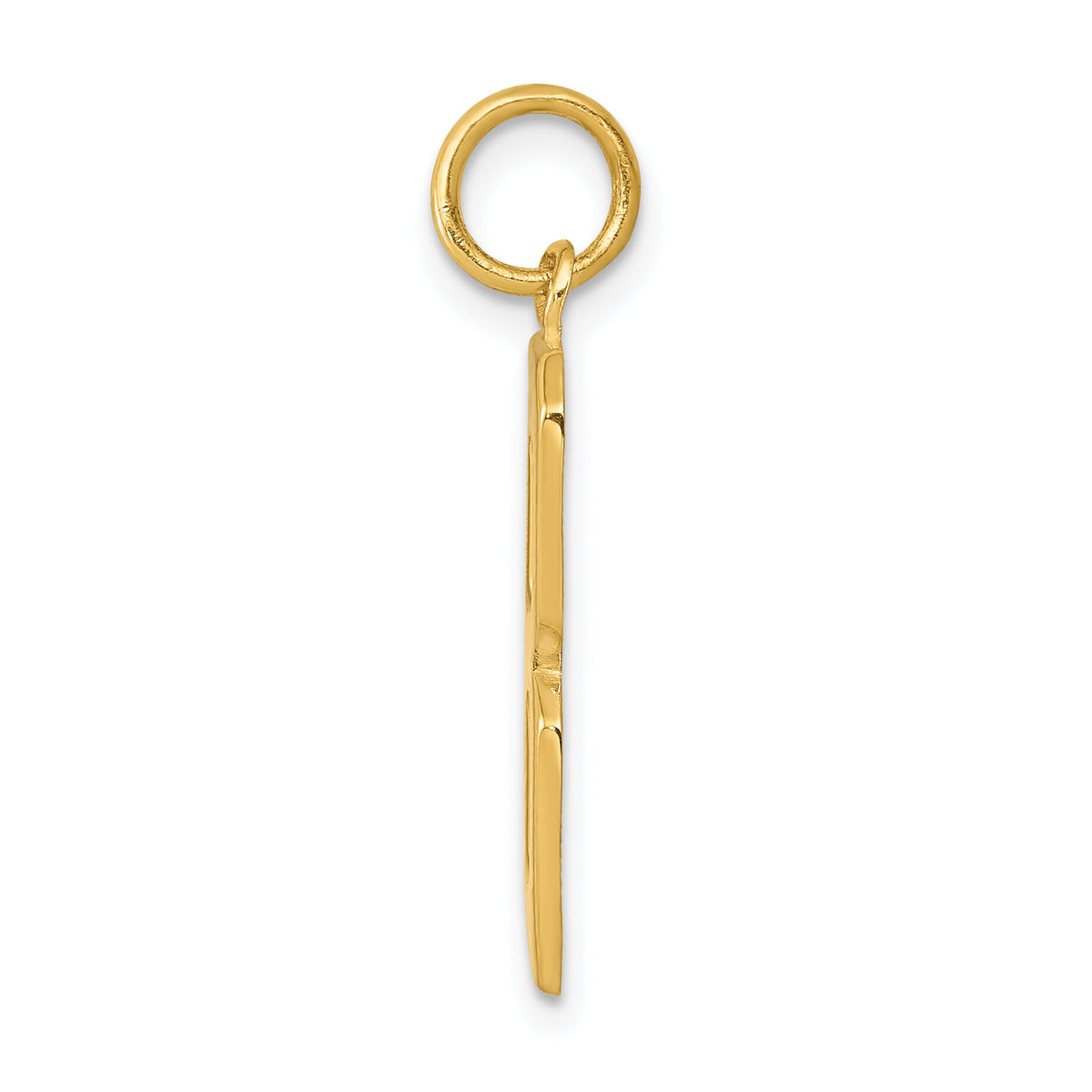 14k  Large Polished Number 8 Charm-LP08
