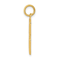 14k  Large Polished Number 8 Charm-LP08